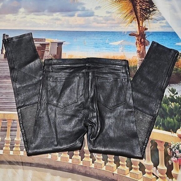 J Brand Lamb Leather Zippered Ankle Pants Size 29 - Picture 9 of 9